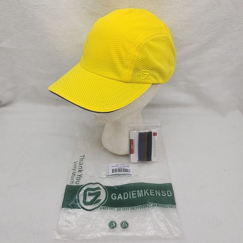 Cap Women's Race Day Running Performance 6 5/8-7 1/2 Yellow & Gift GADIEMKENSD